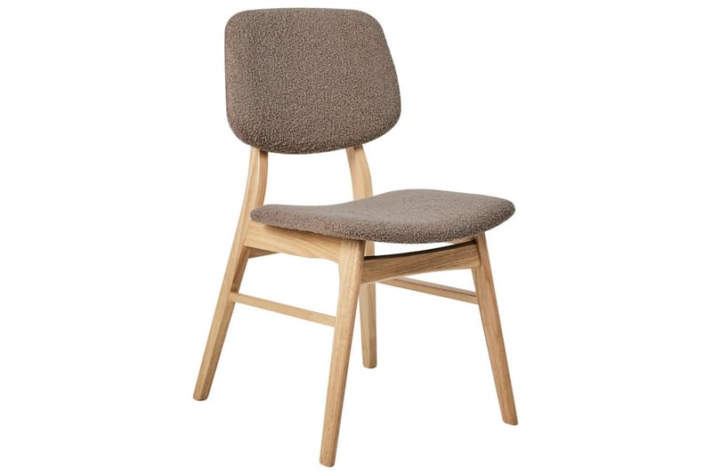 Matsalsstol Beliani Ella set om 2 Ljus Trä-Beige Taupe VALUE_MISSING_18306 - Møbler - Stoler & lenestoler - Spisestuestoler & kjøkkenstoler