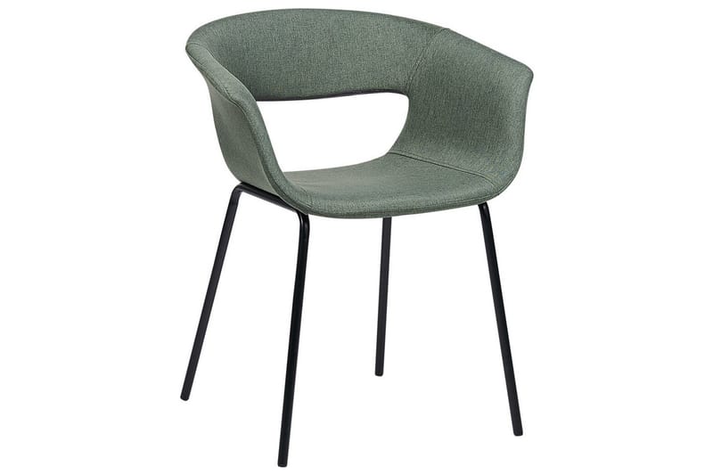 Matsalsstol Beliani Elma set om 2 Blå-Svart Dark green - Møbler - Stoler & lenestoler - Spisestuestoler & kjøkkenstoler