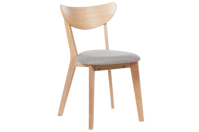 Matsalsstol Beliani Erie set om 2 Light wood - Møbler - Stoler & lenestoler - Spisestuestoler & kjøkkenstoler
