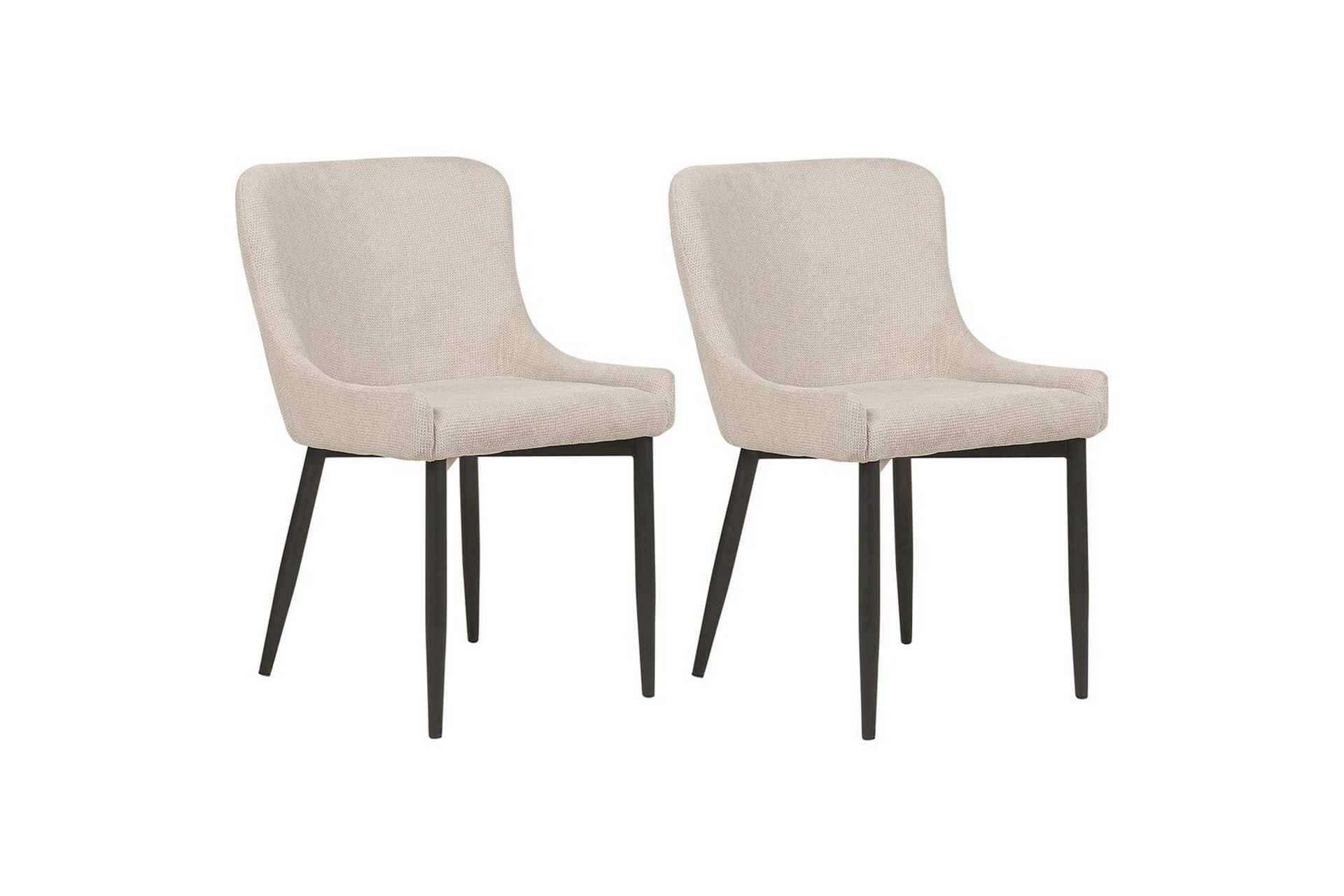 Matsalsstol Beliani Everly Ljusbeige -