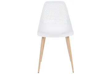Matsalsstol Beliani Hazelton set om 4 Beige-Ljust Trä White - Møbler - Stoler & lenestoler - Spisestuestoler & kjøkkenstoler