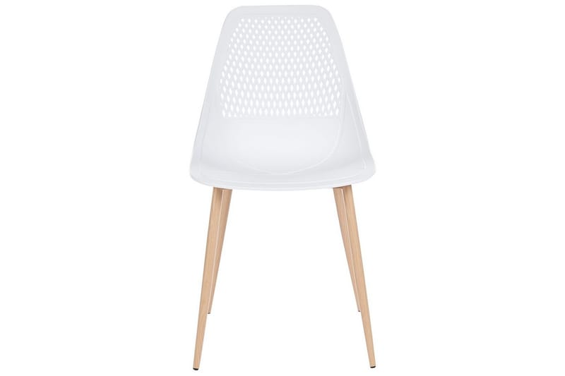 Matsalsstol Beliani Hazelton set om 4 Beige-Ljust Trä White - Møbler - Stoler & lenestoler - Spisestuestoler & kjøkkenstoler