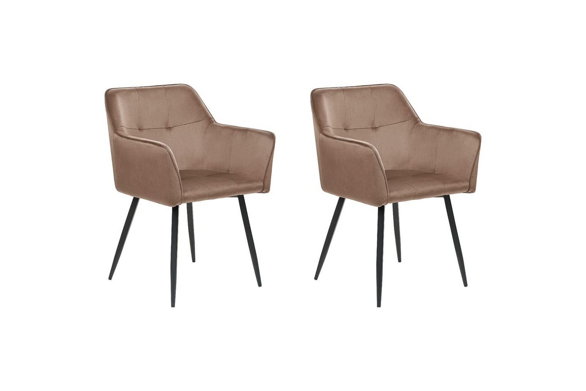 Matsalsstol Beliani Jasmin Brown -