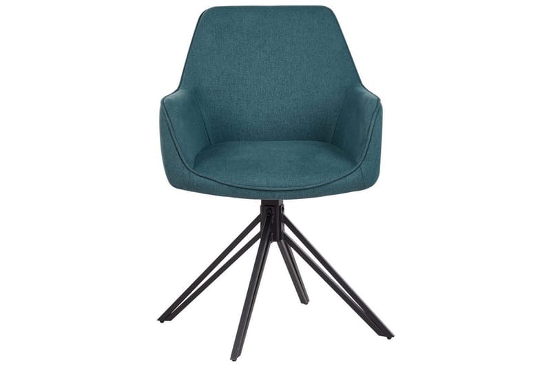 Matsalsstol Beliani Jodar set om 2 Beige-Svart Teal - Møbler - Stoler & lenestoler - Spisestuestoler & kjøkkenstoler