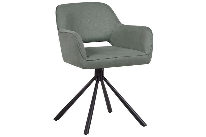 Matsalsstol Beliani Loures set om 2 Beige-Svart Dark green - Møbler - Stoler & lenestoler - Spisestuestoler & kjøkkenstoler