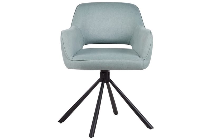 Matsalsstol Beliani Loures set om 2 Beige-Svart Mint Green - Møbler - Stoler & lenestoler - Spisestuestoler & kjøkkenstoler