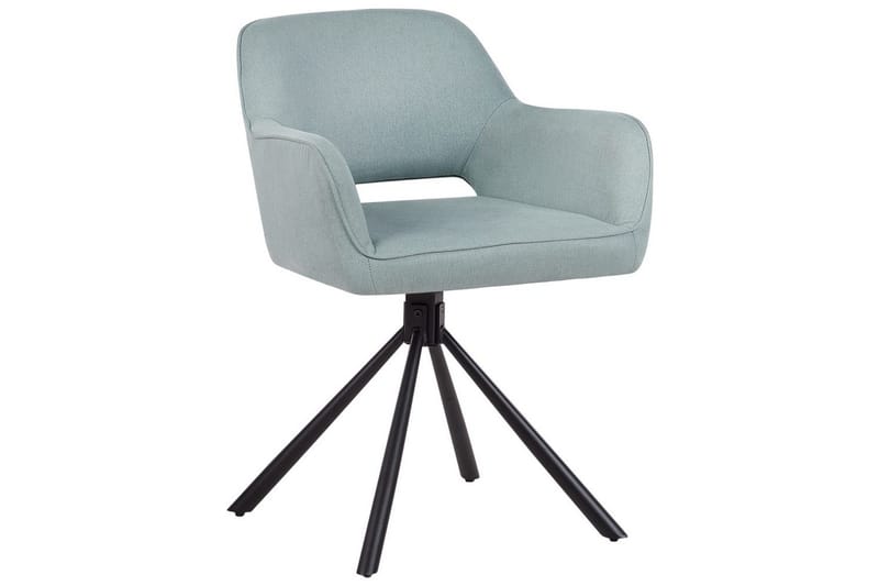 Matsalsstol Beliani Loures set om 2 Beige-Svart Mint Green - Møbler - Stoler & lenestoler - Spisestuestoler & kjøkkenstoler