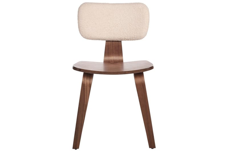 Matsalsstol Beliani Lucinda set om 2 Beige-Ljust Trä Ljusbeige VALUE_MISSING_2 - Møbler - Stoler & lenestoler - Spisestuestoler & kjøkkenstoler