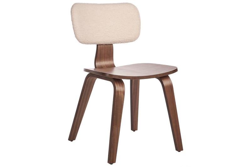 Matsalsstol Beliani Lucinda set om 2 Beige-Ljust Trä Ljusbeige VALUE_MISSING_2 - Møbler - Stoler & lenestoler - Spisestuestoler & kjøkkenstoler
