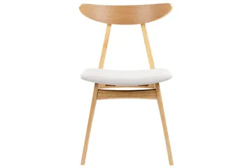 Matsalsstol Beliani Lynn set om 2 Ljus Trä-Beige Light grey - Møbler - Stoler & lenestoler - Spisestuestoler & kjøkkenstoler
