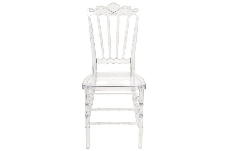 Matsalsstol Beliani Mendon set om 2 Transparent - Møbler - Stoler & lenestoler - Spisestuestoler & kjøkkenstoler