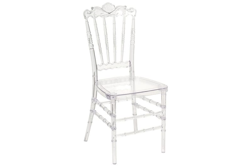 Matsalsstol Beliani Mendon set om 2 Transparent - Møbler - Stoler & lenestoler - Spisestuestoler & kjøkkenstoler