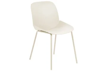 Matsalsstol Beliani Milaca set om 2 Beige - Møbler - Stoler & lenestoler - Spisestuestoler & kjøkkenstoler