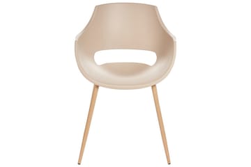 Matsalsstol Beliani Millers set om 4 Beige-Ljust Trä Beige - Møbler - Stoler & lenestoler - Spisestuestoler & kjøkkenstoler