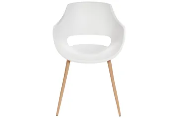 Matsalsstol Beliani Millers set om 4 Beige-Ljust Trä White - Møbler - Stoler & lenestoler - Spisestuestoler & kjøkkenstoler