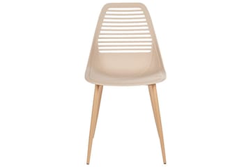 Matsalsstol Beliani Montello set om 4 Beige-Ljust Trä Beige - Møbler - Stoler & lenestoler - Spisestuestoler & kjøkkenstoler