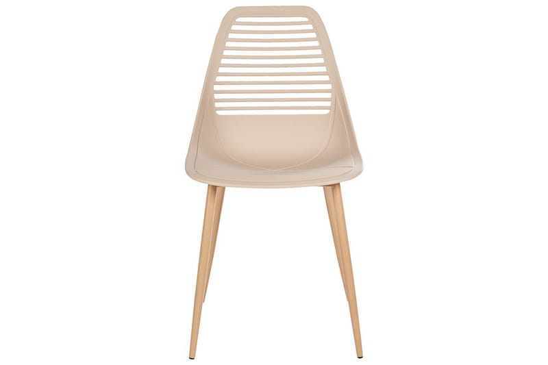 Matsalsstol Beliani Montello set om 4 Beige-Ljust Trä Beige - Møbler - Stoler & lenestoler - Spisestuestoler & kjøkkenstoler