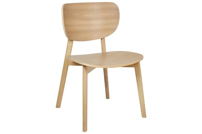 Matsalsstol Beliani Overly set om 2 Ljus Trä Light wood - Møbler - Stoler & lenestoler - Spisestuestoler & kjøkkenstoler