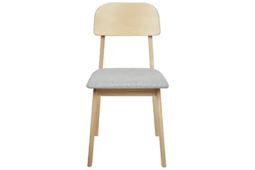 Matsalsstol Beliani Scandia set om 2 Ljus Trä-Beige Light grey - Møbler - Stoler & lenestoler - Spisestuestoler & kjøkkenstoler