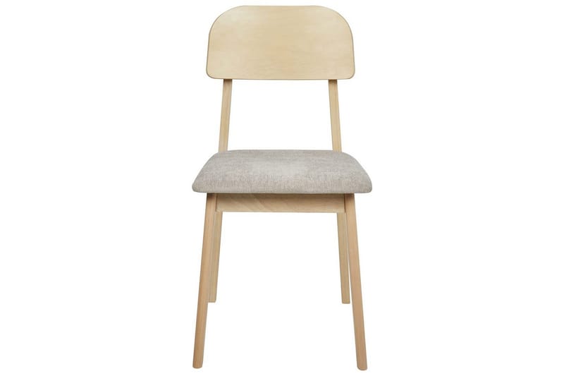 Matsalsstol Beliani Scandia set om 2 Ljus Trä-Beige Taupe - Møbler - Stoler & lenestoler - Spisestuestoler & kjøkkenstoler