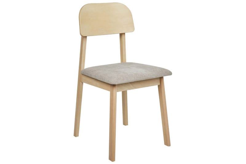 Matsalsstol Beliani Scandia set om 2 Ljus Trä-Beige Taupe - Møbler - Stoler & lenestoler - Spisestuestoler & kjøkkenstoler