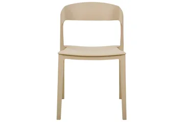 Matsalsstol Beliani Somers set om 2 Beige Beige - Møbler - Stoler & lenestoler - Spisestuestoler & kjøkkenstoler
