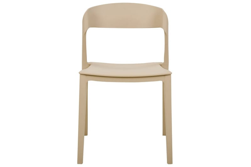 Matsalsstol Beliani Somers set om 2 Beige Beige - Møbler - Stoler & lenestoler - Spisestuestoler & kjøkkenstoler