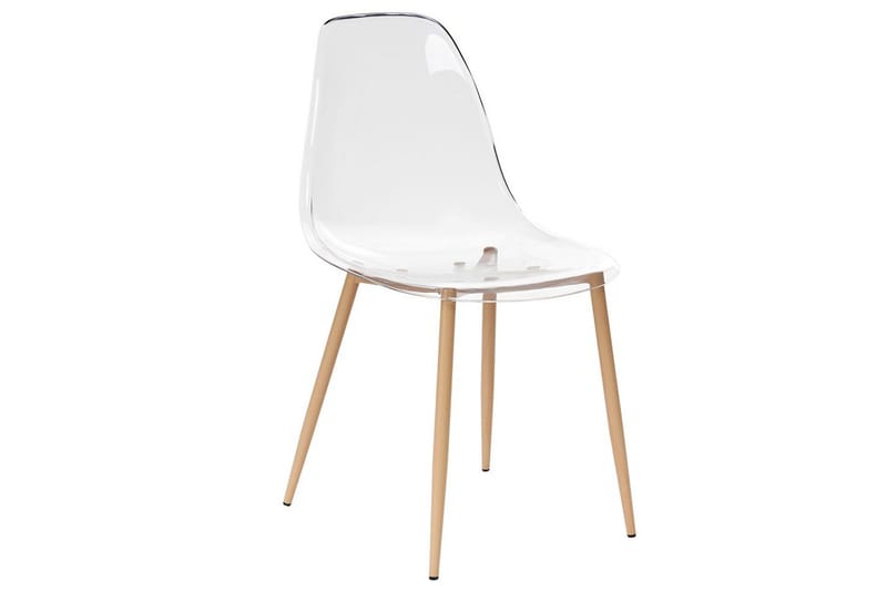 Matsalsstol Beliani Takilma set om 4 Transparent - Møbler - Stoler & lenestoler - Spisestuestoler & kjøkkenstoler