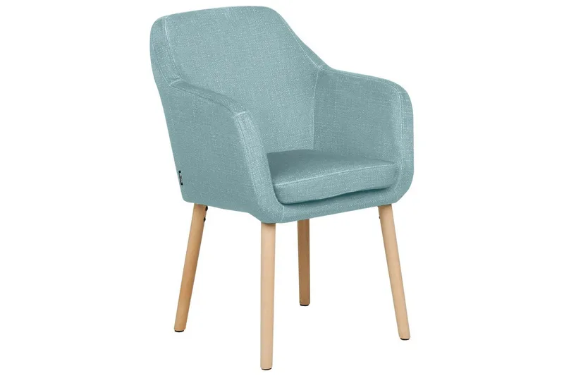 Matsalsstol Beliani Yorkville II Blått-Ljust Trä Light blue, undefined