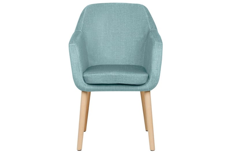 Matsalsstol Beliani Yorkville II Blått-Ljust Trä Light blue - Møbler - Stoler & lenestoler - Spisestuestoler & kjøkkenstoler