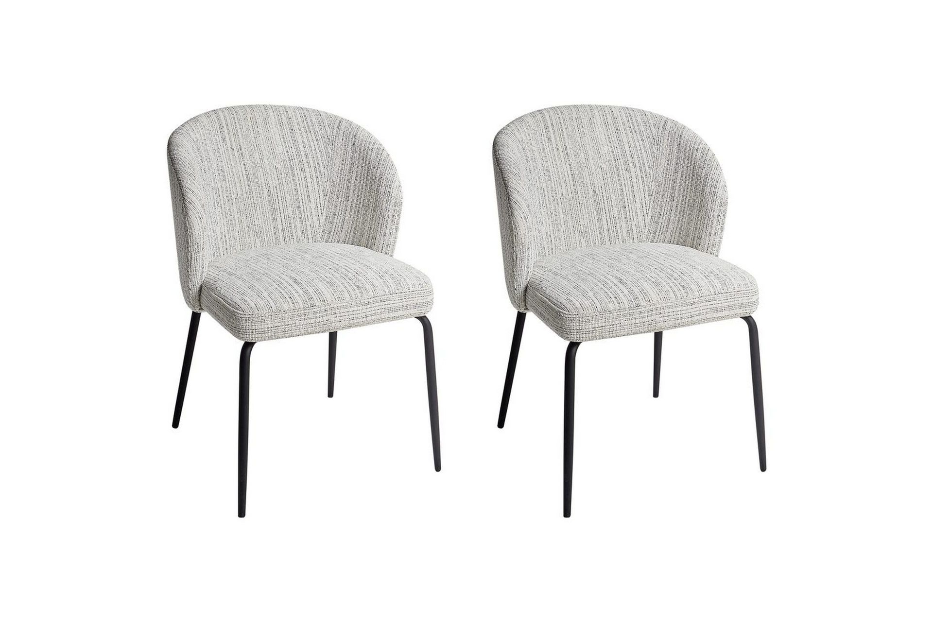 Matsalsstol Beliani Zana set om 2 White -