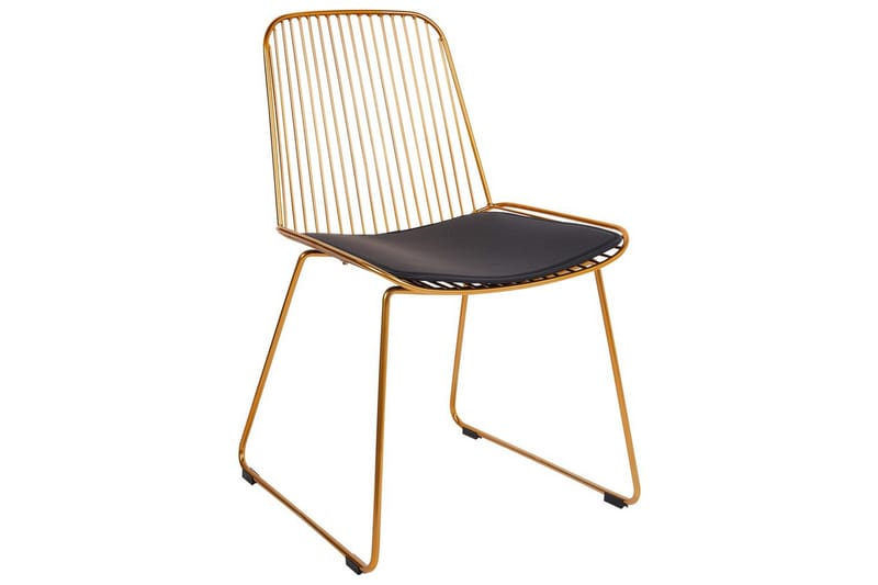 Matsalsstol Beliani Pensacola set om 2 GOLD - Møbler - Stoler & lenestoler - Spisestuestoler & kjøkkenstoler