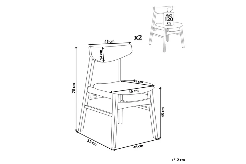 Matstol Light grey - Møbler - Stoler & lenestoler - Spisestuestoler & kjøkkenstoler