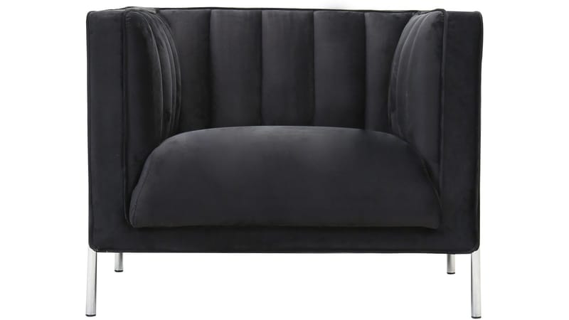 Mehara lenestol i fløyel - Svart - Møbler - Stoler & lenestoler - Lenestoler