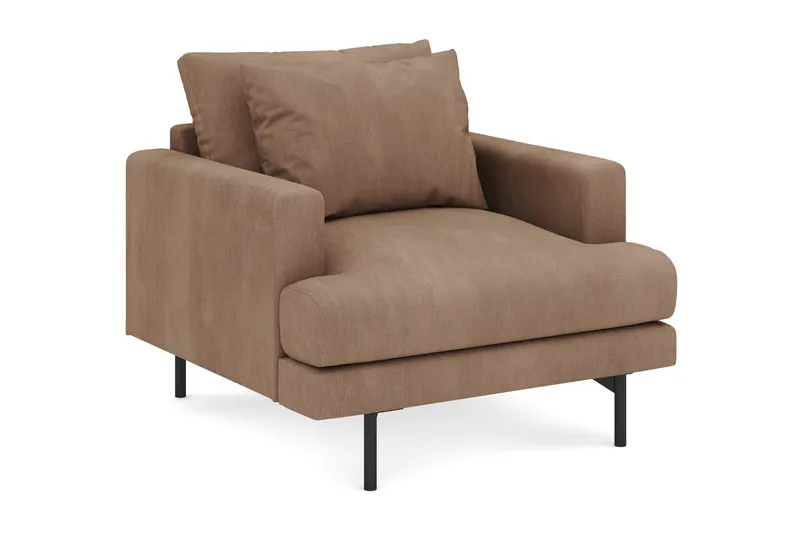 Menard Stor Lenestol Manchester - Brun - Møbler - Stoler & lenestoler - Lenestoler