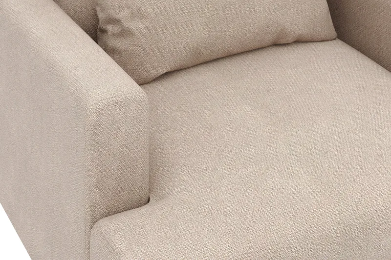 Menard Stor Lenestol Stoff - Beige - Møbler - Stoler & lenestoler - Lenestoler