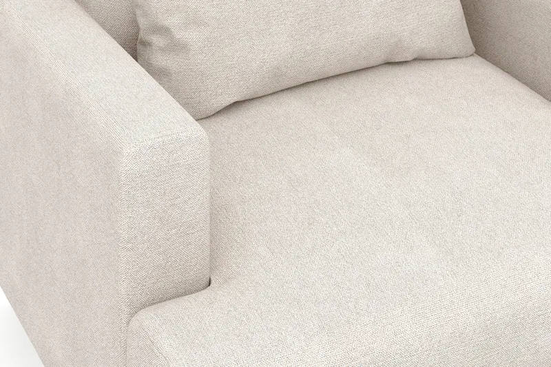 Menard Stor Lenestol Stoff - Beige - Møbler - Stoler & lenestoler - Lenestoler