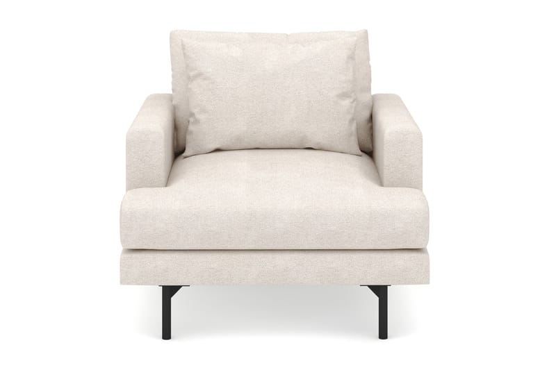 Menard Stor Lenestol Stoff - Beige - Møbler - Stoler & lenestoler - Lenestoler