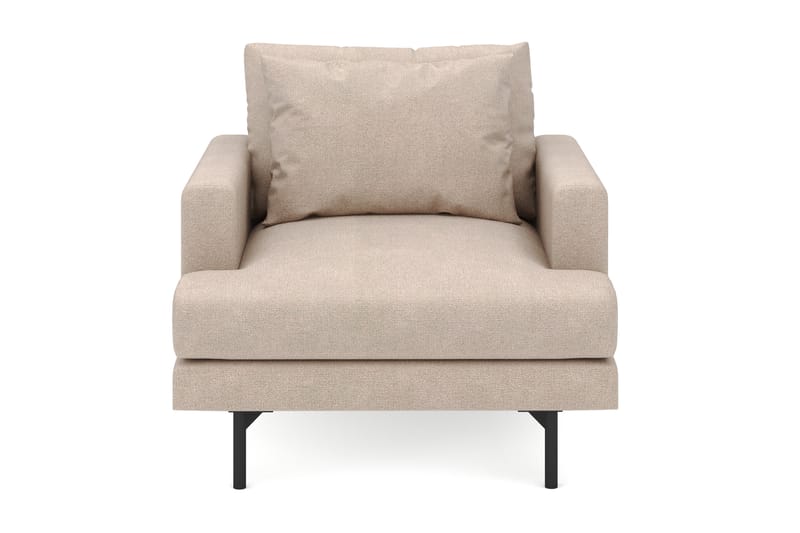 Menard Stor Lenestol Stoff - Beige - Møbler - Stoler & lenestoler - Lenestoler