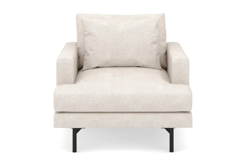 Menard Stor Lenestol Stoff - Beige - Møbler - Stoler & lenestoler - Lenestoler