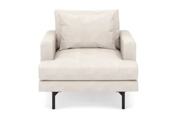 Menard Stor Lenestol Stoff - Beige - Møbler - Stoler & lenestoler - Lenestoler