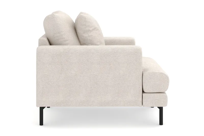 Menard Stor Lenestol Stoff - Beige - Møbler - Stoler & lenestoler - Lenestoler