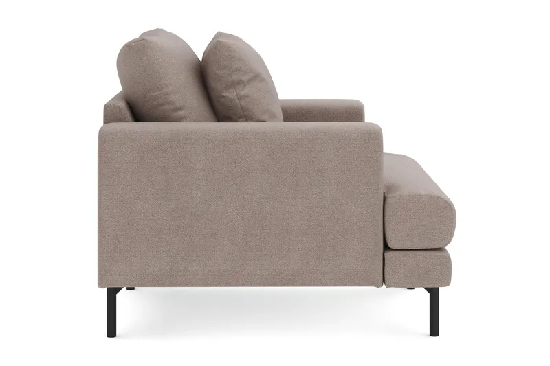 Menard Stor Lenestol Stoff - Brun - Møbler - Stoler & lenestoler - Lenestoler