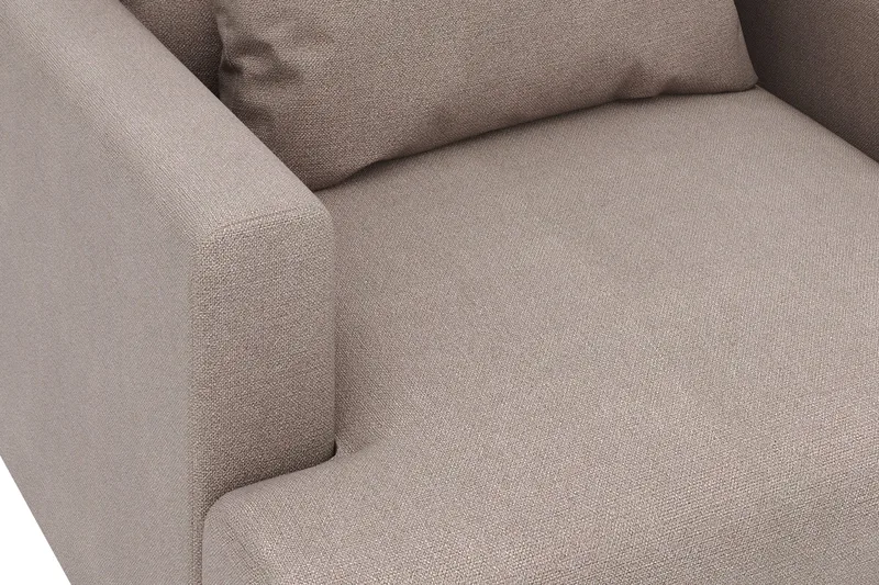 Menard Stor Lenestol Stoff - Brun - Møbler - Stoler & lenestoler - Lenestoler