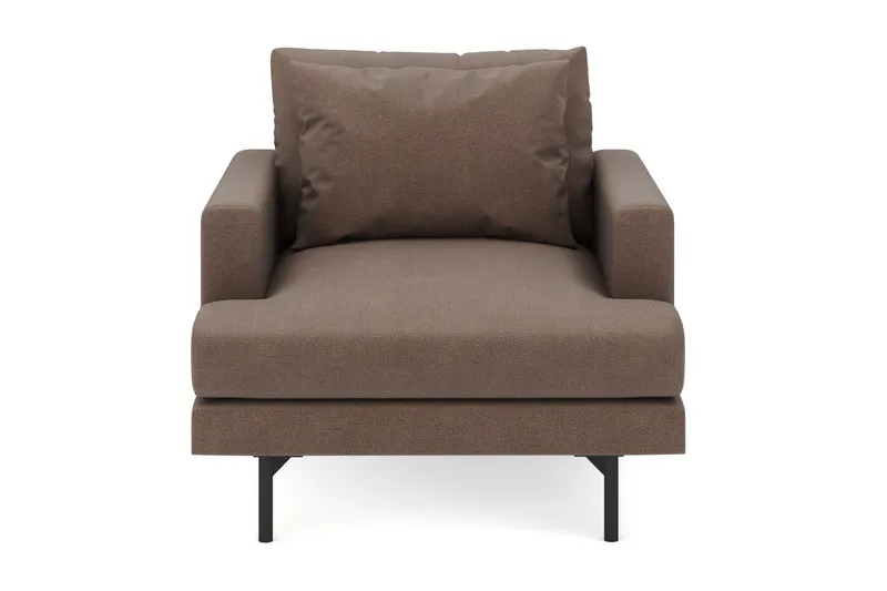 Menard Stor Lenestol Stoff - Brun - Møbler - Stoler & lenestoler - Lenestoler