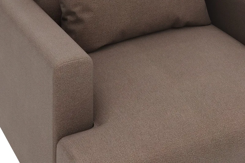 Menard Stor Lenestol Stoff - Brun - Møbler - Stoler & lenestoler - Lenestoler