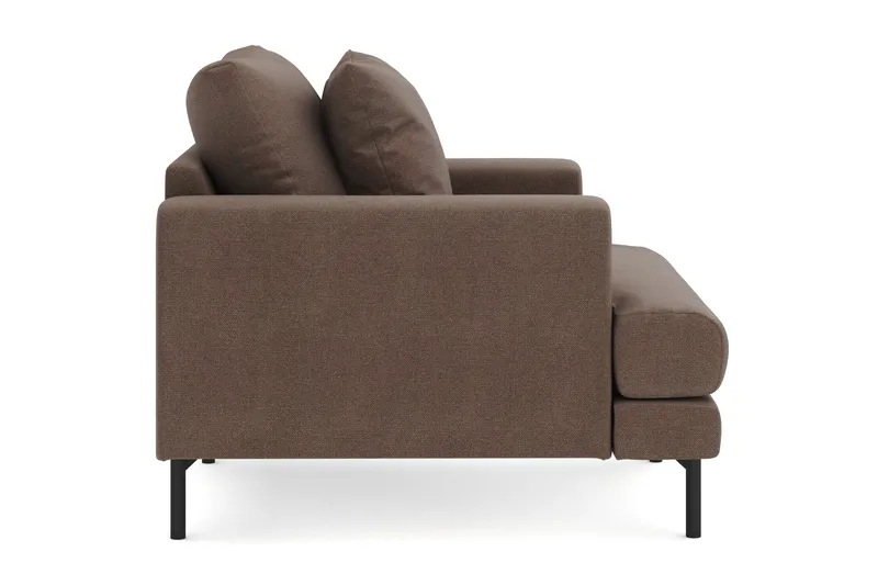 Menard Stor Lenestol Stoff - Brun - Møbler - Stoler & lenestoler - Lenestoler