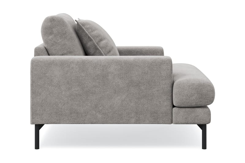 Menard Premium lenestol i chenille - Grå/Brun - Møbler - Stoler & lenestoler - Lenestoler