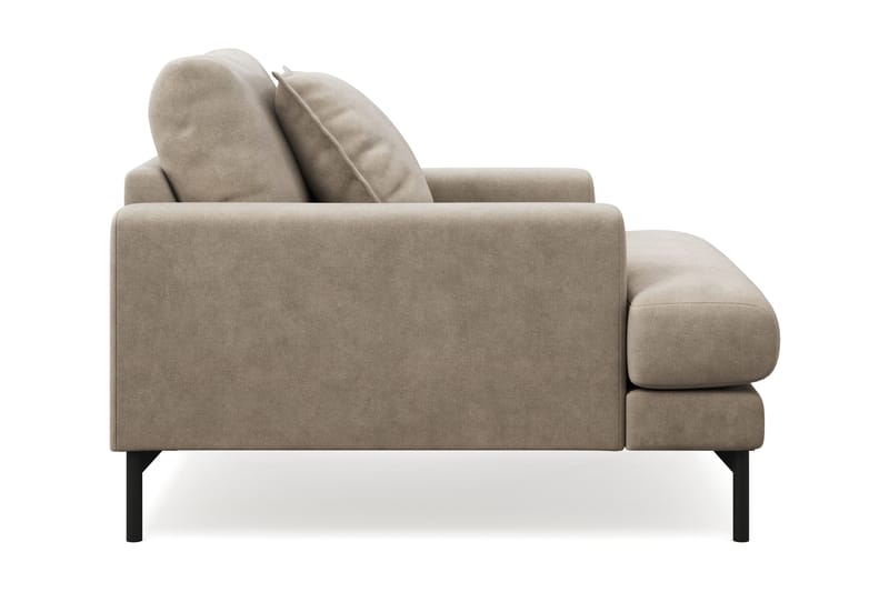 Menard Premium lenestol i stoff - Brun - Møbler - Stoler & lenestoler - Lenestoler