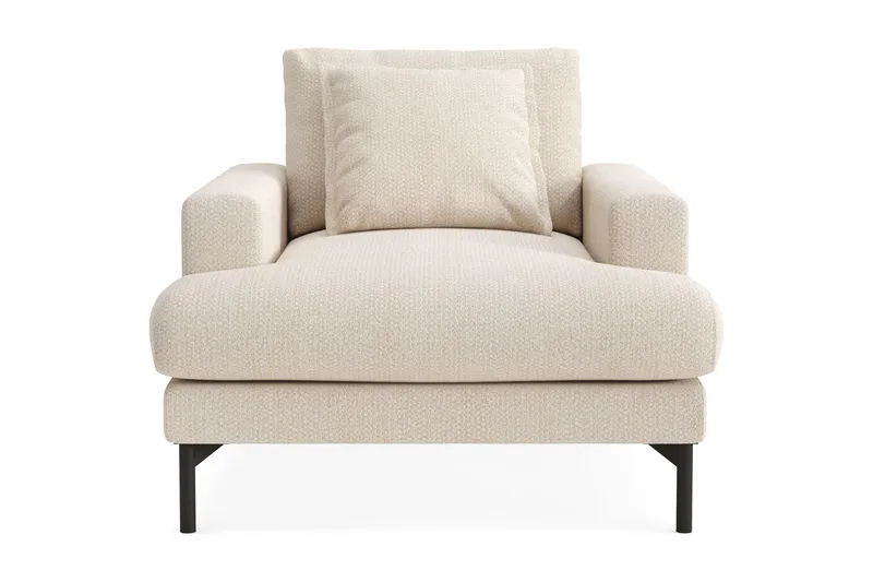 Menard Premium Lænestol i Chenille, Lys Beige
